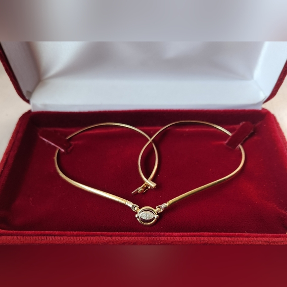 14K GOLD DIAMOND NECKLACE - Picture 4 of 7